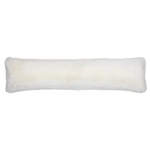 Produkt Bílý plyšový měkoučký dlouhý polštář Soft Teddy White Off - 90*13*20cm  Mars & More