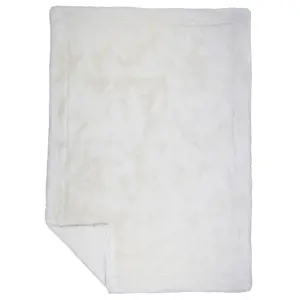 Bílý plyšový měkoučký pléd Soft Teddy White Off - 130*180cm  Mars & More