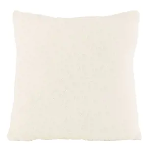 Produkt Bílý polštář Teddy Bouclé White - 45*45 cm J-Line by Jolipa