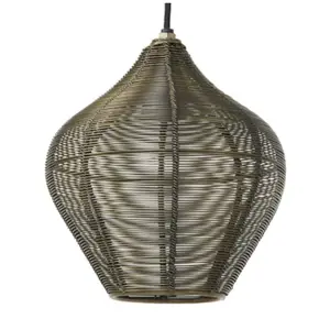 Produkt Bronzové antik závěsné kovové světlo Alvaro - Ø20*22cm Light & Living