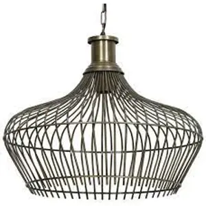 Produkt Bronzově kovová lampa Maronka Antik - Ø 41*40 cm Light & Living