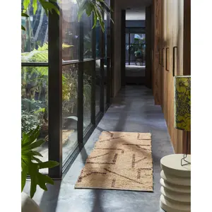 Produkt Broskvový ručně tkaný bavlněný koberec / běhoun Woven - 70*200cm HKLIVING