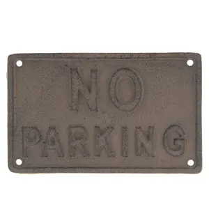 Cedulka No parking - 19*12*0.5 cm Clayre & Eef