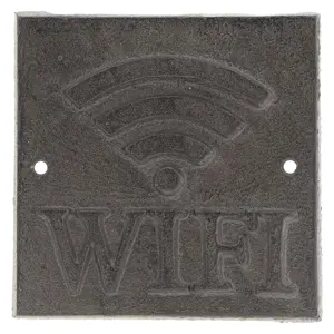 Produkt Cedulka WiFi - 8*8*0.5 cm Clayre & Eef