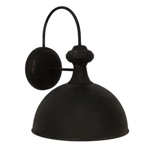 Produkt Černá antik nástěnná kovová lampa Bianna - 37*48*35 cm E27/max 1*60W Clayre & Eef