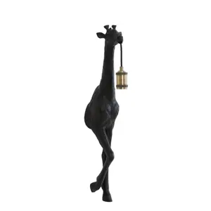 Produkt Černá antik nástěnná lampa žirafa Giraffe - 24*12*75 cm / E27 Light & Living