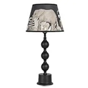 Produkt Černá stolní lampa Elephant – Ø 27*57 cm E27/max 1*60W Clayre & Eef