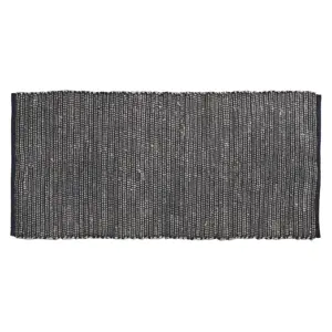 Černý antik bavlněný koberec Rug black - 75*160 cm Chic Antique