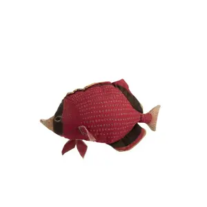 Červený polštář Fish Dory - 62*15*33cm J-Line by Jolipa