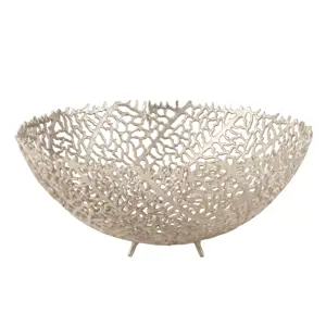 Champagne dekorační mísa na nožičkách Coral Bowl - Ø 46*19 cm J-Line by Jolipa