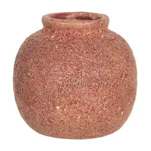 Produkt Cihlově zabarvená váza Root - Ø 8*8 cm Clayre & Eef