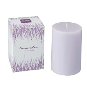 Citrusově vonná svíčka v dárkové krabičce Lavender - Ø 7*10 /40h  J-Line by Jolipa