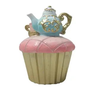 Dekorace Cupcake s konvičkou - 8*11 cm Clayre & Eef