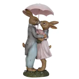 Produkt Dekorace králíci pod deštníkem - 17*15*34 cm Clayre & Eef