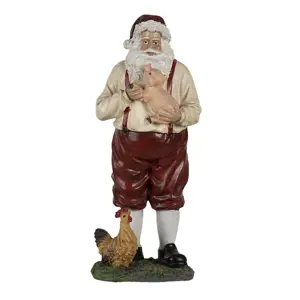 Produkt Dekorace Santa s prasátkem - 11*9*27 cm Clayre & Eef
