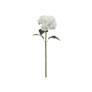 Produkt Dekorace umělá bílá květina Hortenzie Hydrangea white - 85 cm Chic Antique