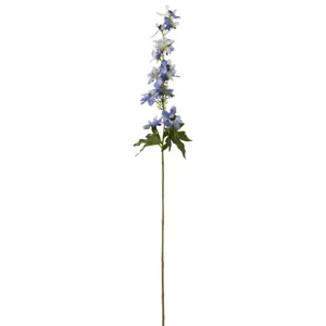 Produkt Dekorace umělá modrá květina Delphinium blue - 10*10*94 cm J-Line by Jolipa