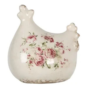 Produkt Dekorace vintage slepička s růžemi Rose - 12*11*13 cm Clayre & Eef