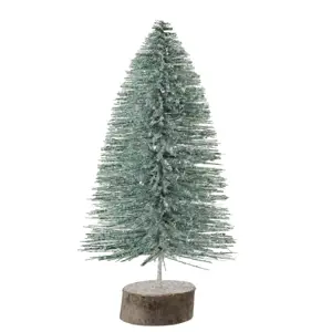 Produkt Dekorace zelený třpytivý vánoční stromeček Tree glitter - Ø 15*30 cm J-Line by Jolipa