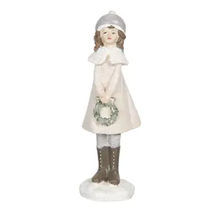 Produkt Dekorační figurka holčičky v kabátu Bebe - 4*4*16 cm Clayre & Eef