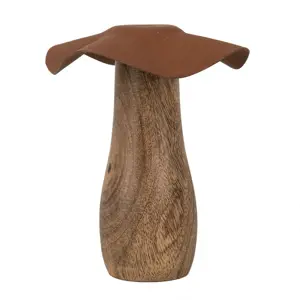 Dřevěná dekorace houba Mushroom - Ø 9*10 cm Clayre & Eef