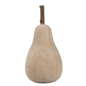 Produkt Dřevěná dekorace hruška Wood Pear - 10*10*18 cm Clayre & Eef