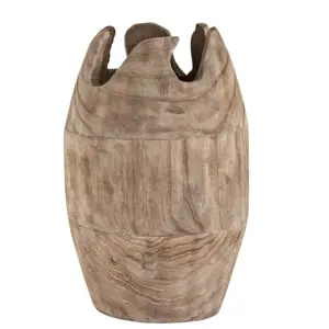 Produkt Dřevěná dekorační váza Ermi - ∅ 26*42cm J-Line by Jolipa