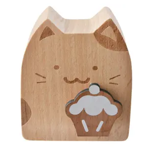 Produkt Dřevěná natahovací hrací skříňka kočička Kitty - 7*4*8 cm  Clayre & Eef