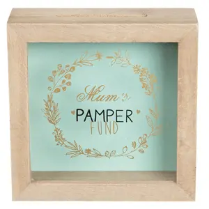 Produkt Dřevěná pokladnička Mum's Pamper - 14*5*14 cm Clayre & Eef