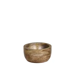 Produkt Dřevěná servírovací miska z mangového dřeva Tours Bowl - Ø 10*3 cm/ 100ml Chic Antique