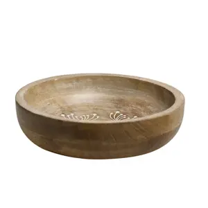 Dřevěná servírovací miska z mangového dřeva Tours Bowl - Ø 20*5 cm/ 750 ml Chic Antique