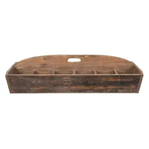 Produkt Dřevěný antik dekorační box s držadlem na přenášení  - 89*32*23 cm Clayre & Eef