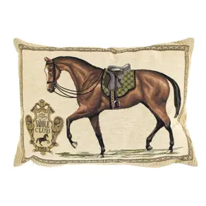 Produkt Gobelínový polštář Kůň Saddle Club - 45*15*31cm Mars & More