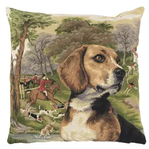 Gobelínový polštář lovecký pes Beagle - 45*45*15cm Mars & More