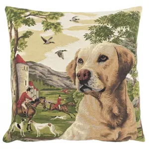 Produkt Gobelínový polštář lovecký pes Labrador - 45*45*15cm Mars & More