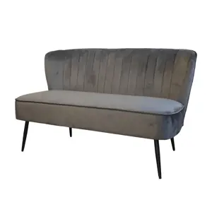 Granitová sametová pohovka Marat Sofa velour - 127*65*79cm Chic Antique