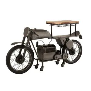 Granitový retro bar motocykl na12skleniček a 6lahví vína Motorcycle - 200*43*100 cm J-Line by Jolipa