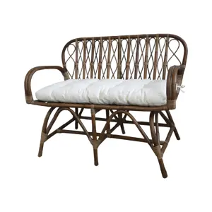 Hnědá ratanová pohovka Anor Wicker - 107*60*85cm Chic Antique