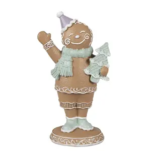 Produkt Hnědá vánoční dekorace Perníček Gingerbread - 9*5*16 cm Clayre & Eef