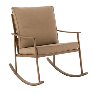 Produkt Hnědé kovové houpací křeslo Chair Pallo Swing - 64*93*80 cm J-Line by Jolipa