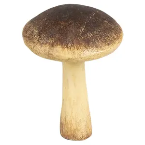 Produkt Hnědo-béžová dekorace houba Mushroom - Ø 9*12 cm  Clayre & Eef