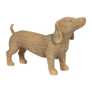 Produkt Hnědozlatá dekorace psa Chien - 39*14*24 cm Clayre & Eef