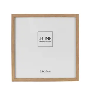 Produkt Hnědý dřevěný fotorámeček Ninna XL - 27*1,5*27 cm / 25*25 cm J-Line by Jolipa