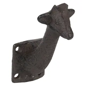 Produkt Hnědý nástěnný háček Žirafa - 10*4*7 cm Clayre & Eef