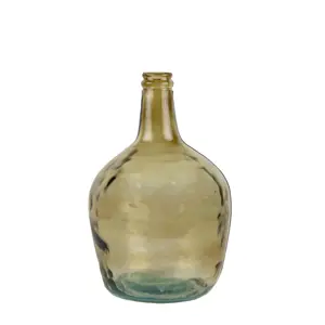 Produkt Jantarová skleněná váza z recyklovaného skla 4L - Ø19*31cm Mars & More