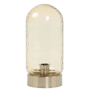 Produkt Jantarovo-bronzová kovová stolní lampa Domani - Ø15*33cm / E27 Light & Living