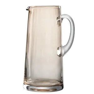 Jantarový skleněný džbán Caraffo - Ø 12*25cm / 1,5L J-Line by Jolipa