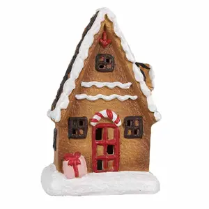 Keramická perníková chaloupka Gingerbread House - 10*7*15 cm Clayre & Eef