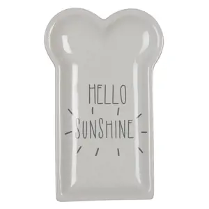 Keramický talířek Hello Sunshine - 10*17*2 cm Clayre & Eef