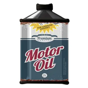 Produkt Kovová nástěnná cedule Motor Oil - 19*1*30 cm Clayre & Eef